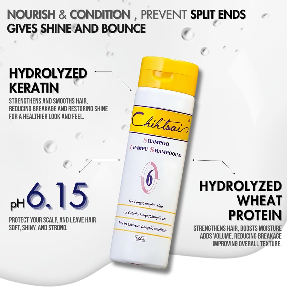 Chihtsai No.6 Shampoo for Long/Complex Hair (34oz/1000ml) - Image 3