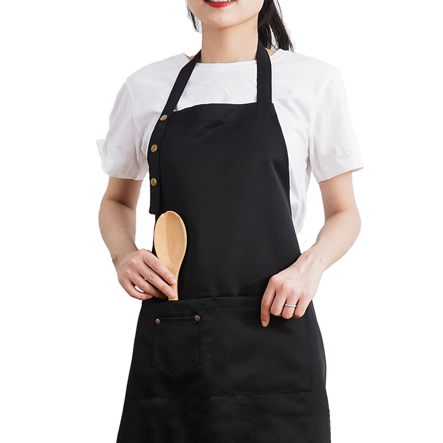 Art Aprons for Painting Pottery Ceramics, Mens Women Kitchen Cooking Aprons Waterproof Green