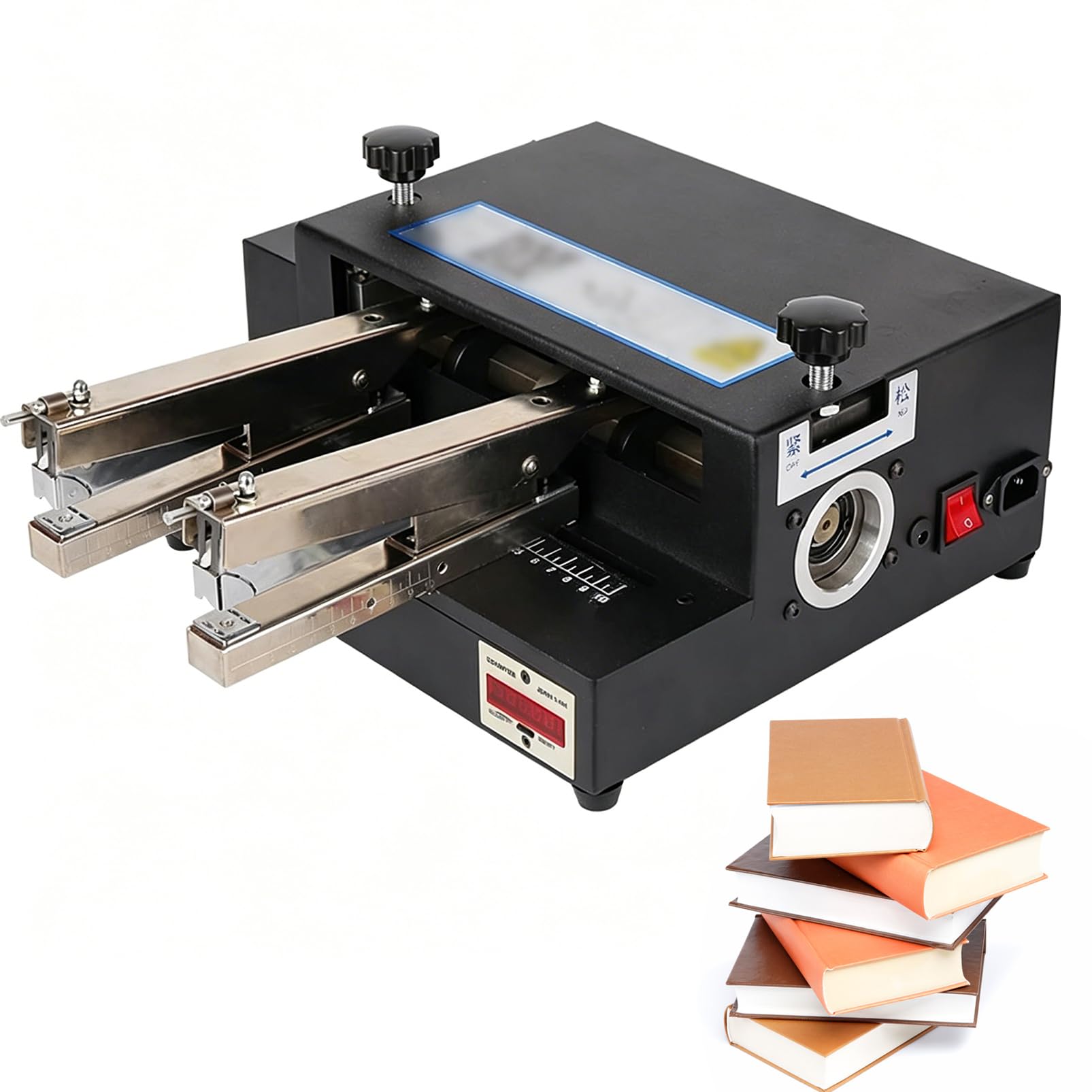 Grapadora eléctrica resistente con doble cabezal para un funcionamiento sin atascos, margen de engrapado de 5 mm, ideal para oficinas, escuelas y tareas de encuadernación de documentos