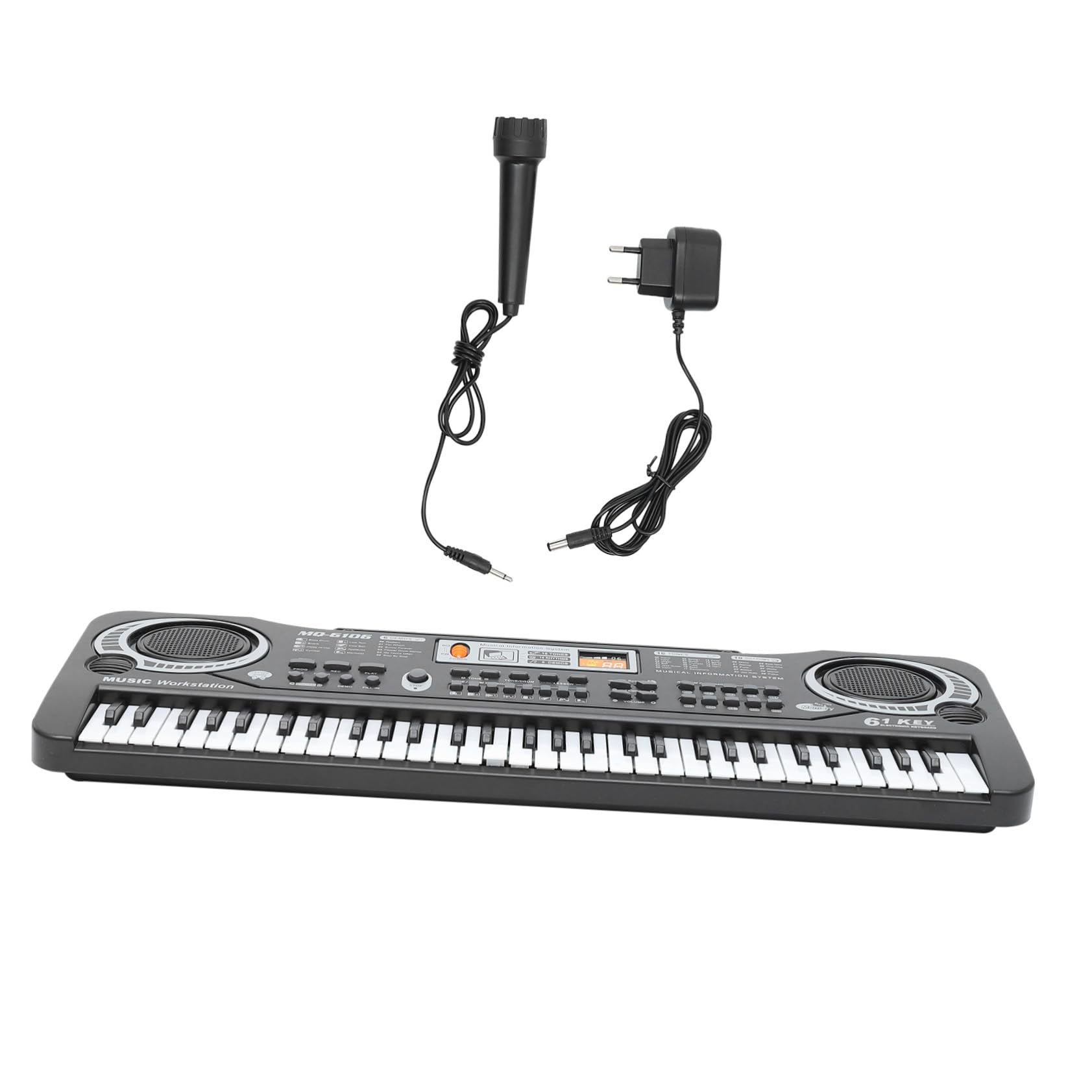 BESPORTBLE Piano Electrónico Reconocimiento de Voz y Material Abs de 61 Teclas Juguete Educativo Musical para Mejorar la Audición y Aprendizaje Infantil para Niños