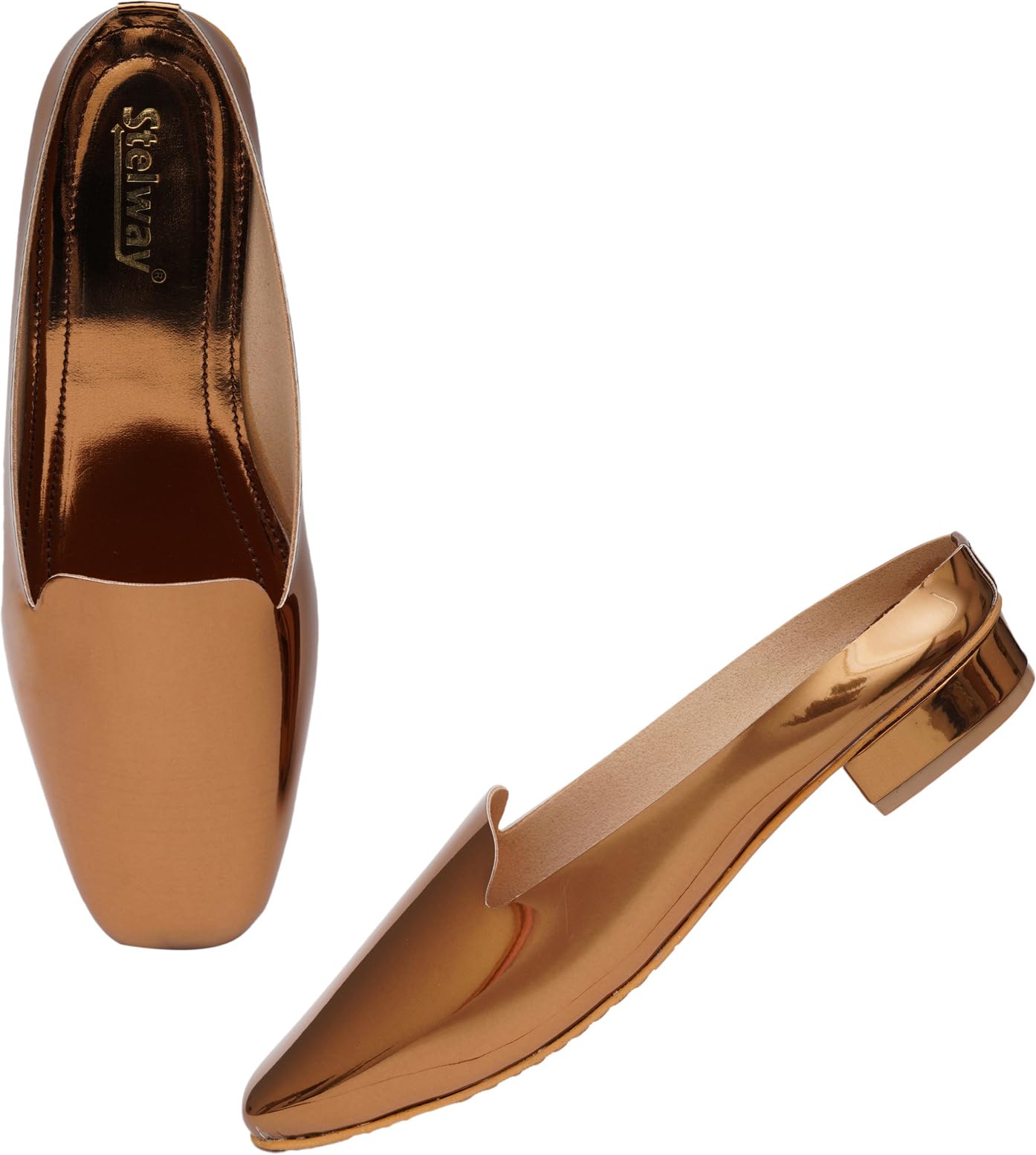 STELWAY Women Footwear Bellies for Women| Office Wear Bellies| Ballerina Shoes for Women| Formal Bellies for Women| Heel Bellies Bellies Copper (B0CZ46GL59) Amazon Price History, Amazon Price Tracker