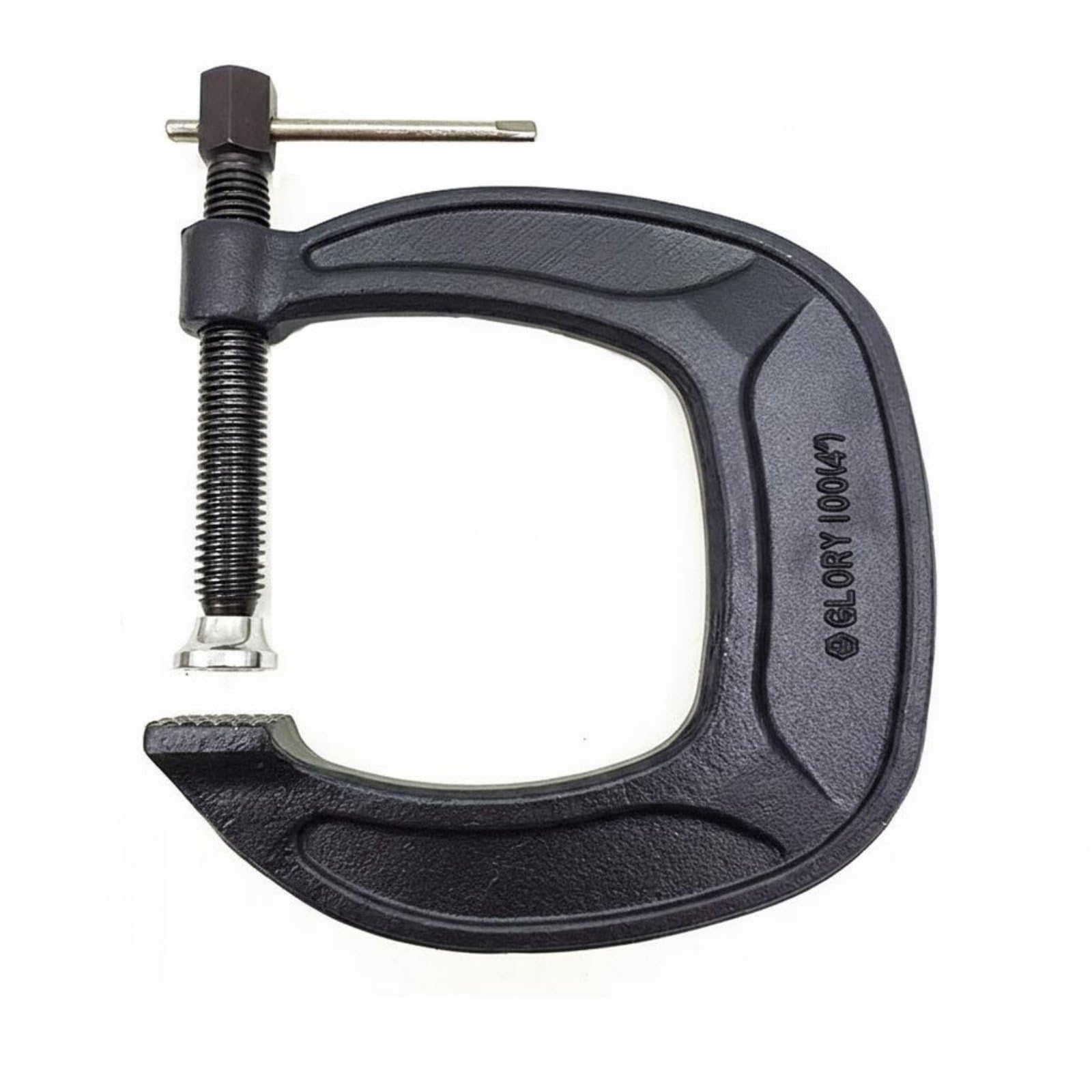 Abrazadera de Forja Pesada Tornillo Acero Templado con Brazo Extendido para Sujeción Segura y Control de Alineación Adecuada para Soldadores, 4 Pulgadas
