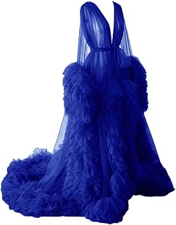 Changuan Tulle Robe Maternity Dress for Photoshoot Long Sheer Pregnancy Gown Bridal Roebs Baby Shower Lingerie Nightgown