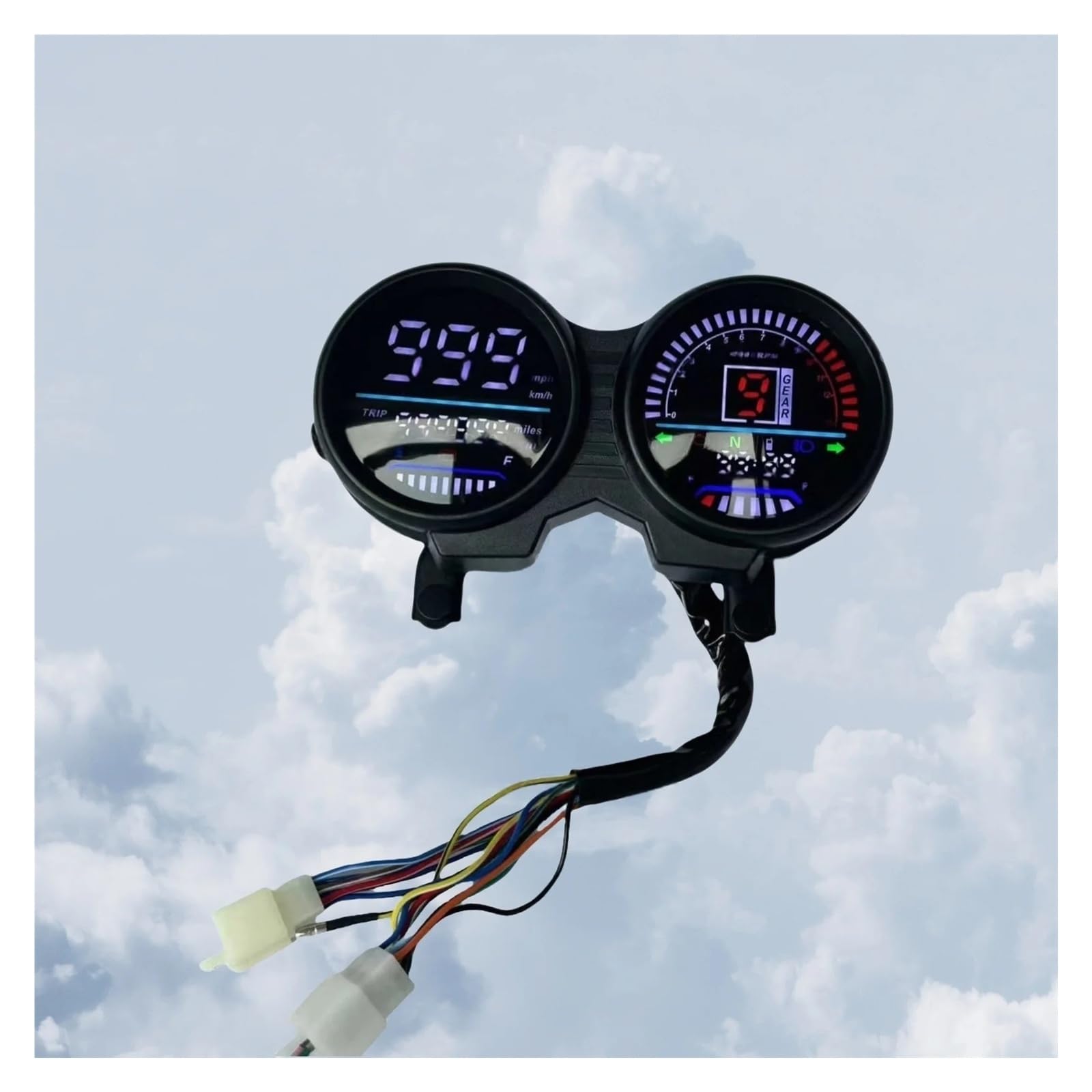 Contachilometri Per Moto Tachimetro digitale a PER BAJAJ BOXER CT125 CT100 PER KAW&ASAKI CT125 Platina 100 Tachimetro multifunzionale PER moto