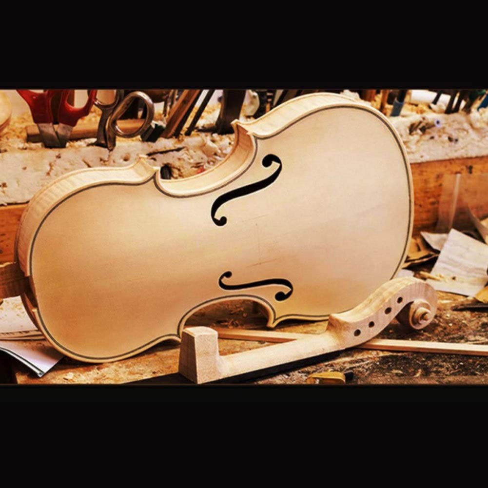 Violino Standard da Studente, per Principianti, Violino Premium 4/4 Violino in Legno massello a grandezza Naturale for violinista principiante/Studente Professionista Kit Violino Corda, Resto Spalla,