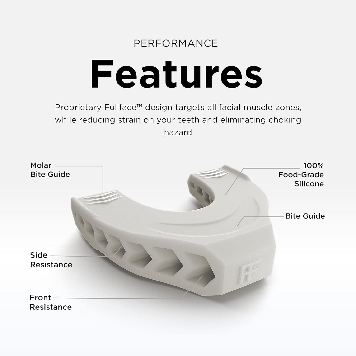 Sixfire Premium Facial Exerciser Jawline Exerciser for Men and Women Tighten, Tone & Strengthen, Target your jawline, chin, lips and cheekbones Food-grade Silicone ((Pack of 1), Cool Grey) 3