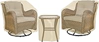 Vista 4 de Fundas para muebles de patio, funda impermeable para muebles de exterior, fundas para muebles de patio para 3 piezas, juego de fundas de sofá