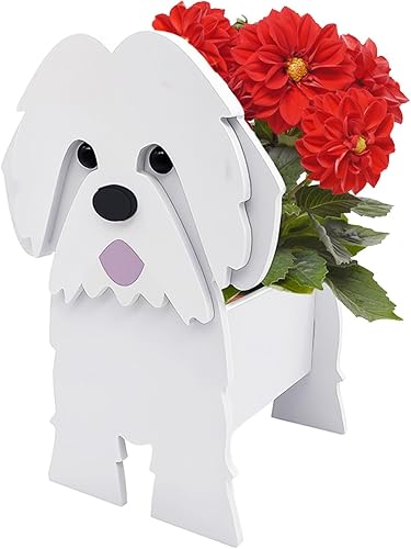 Maceta para perros para plantas al aire libre, maceta con forma de perro de jardín, maceta de almacenamiento de animales, maceta para plantas al