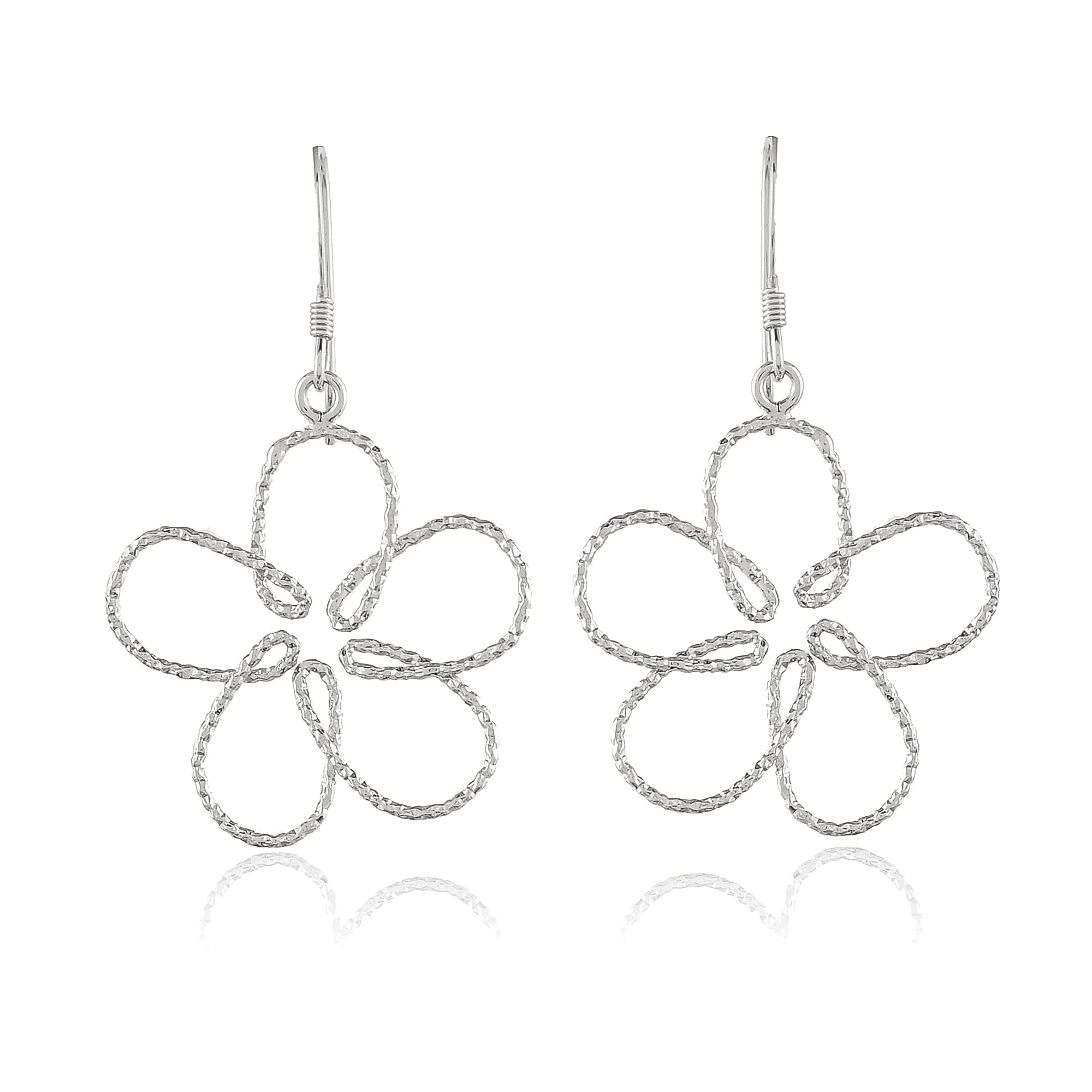 Nemichand Jewels Sterling Silver 925 Flower Dangle Earring For Women (B09FF6YMK7) Amazon Price History, Amazon Price Tracker