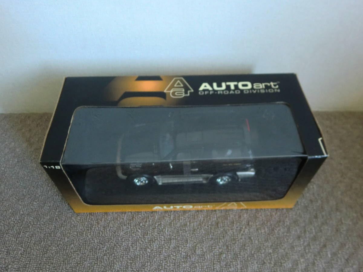 1⁄18ミニカー(オートアート)三菱パジェロ(ブルー) 箱無 オートアート 1