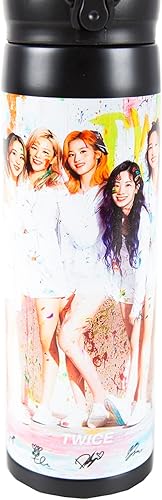 Miniatura 3 de Maxerkeep Kpop - Botella de agua de acero inoxidable de 17 onzas que mantiene los líquidos calientes o fríos