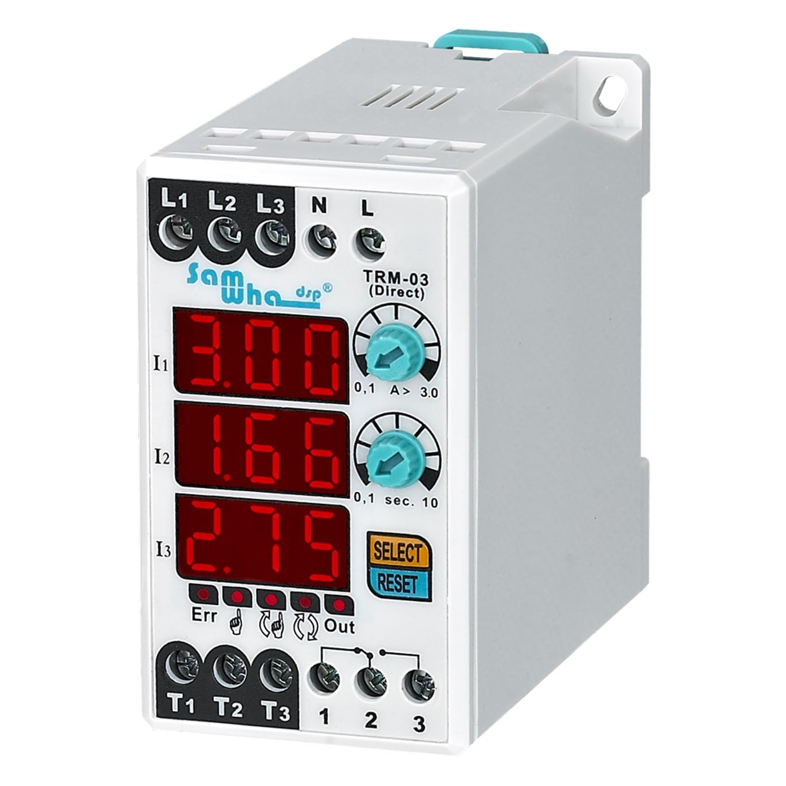 Relais thermique d'asymétrie TRM-03 moniteur de surcharge numérique haute précision 0.1-3A