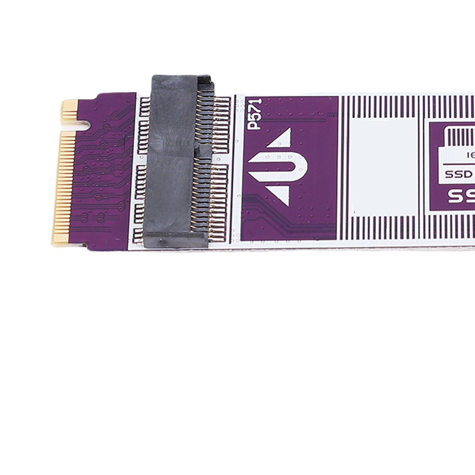 Zunate M.2 NVMe SSD Adattatore 12pin 16pin Convertitore NVMe SSD Reader per Mac Book Air Pro 2013 2017, con Cablaggio di Precisione, Trasferimento Dati Stabile