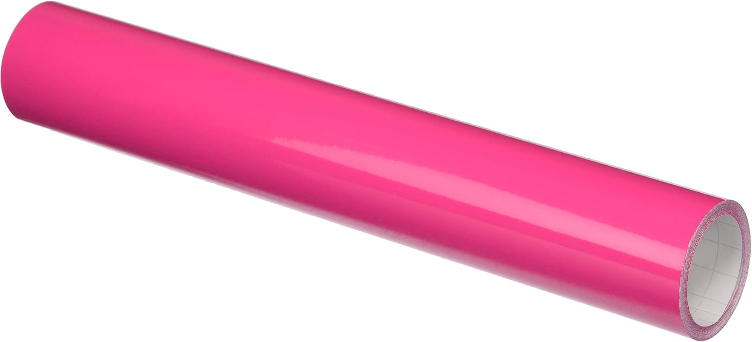 ORACAL Permanent Adhesive-Backed Roll of Glossy Vinyl, Pink