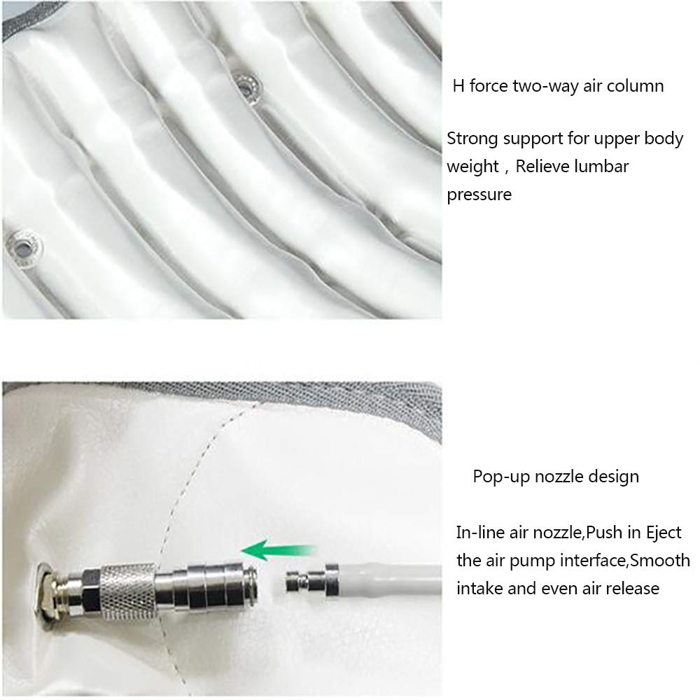 Faja Lumbar Fitness, cinturón de Soporte de Cintura Inflable, para tracción de Hernia de Disco Lumbar, tensión Muscular Lumbar, con Controlador de inflador Inteligente,B,M