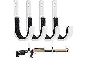 Wall Mount Gun Rack Storage System for Rifles, Shotguns, Archery Bows