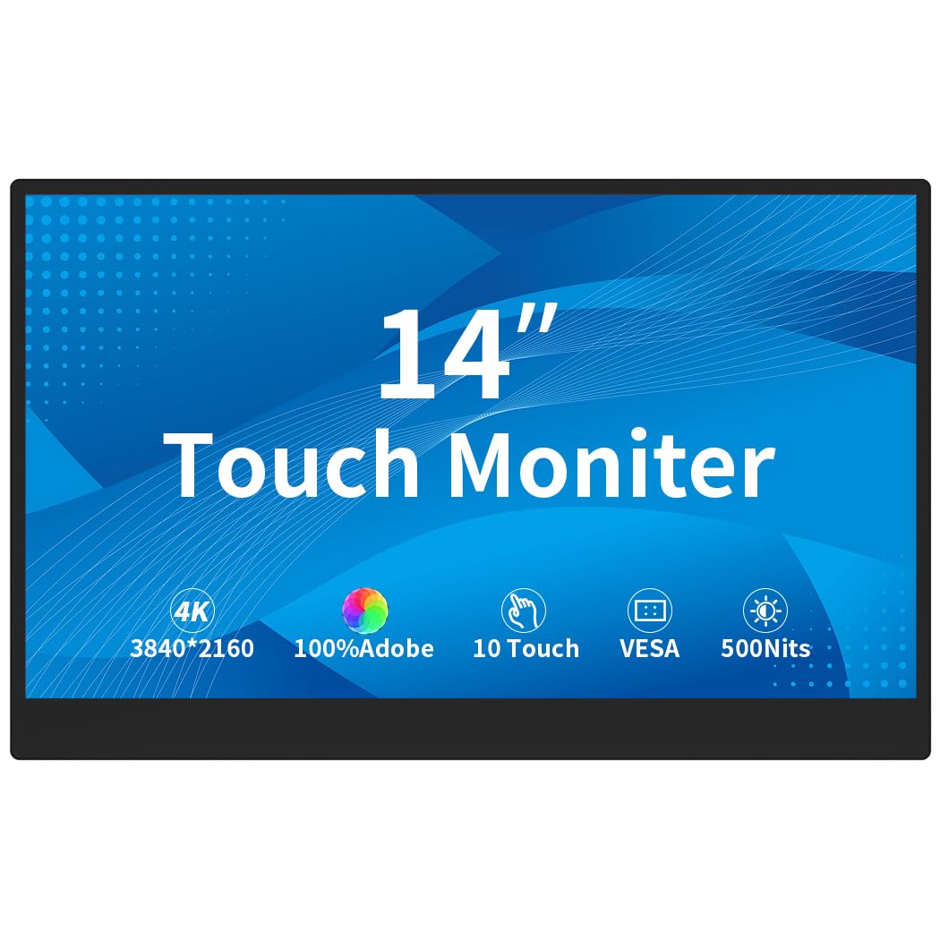 Amazon.co.jp: Magedok タッチモニター 14インチ 4k、3840 * 2160,500