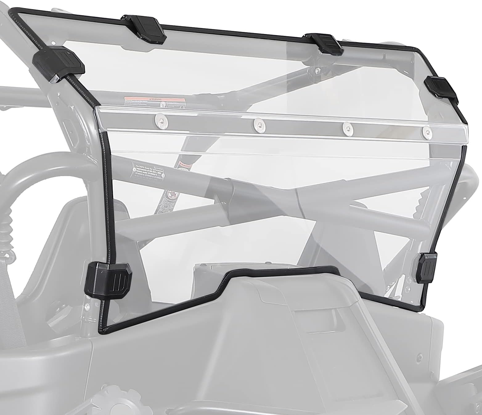 KEMIMOTO Rear Windshield Scratch Resistant Compatible with CFMOTO ZForce 950 HO / HOEX 2022-2024 / ZForce 950 Sport 2020-2022 G1, Hard-coated Polycarbonate Rear Clear Window