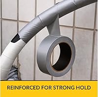 Vista 7 de Brixwell 48 rollos de cinta adhesiva gris de grado profesional, 3 pulgadas x 60 yardas, fabricado en los Estados Unidos