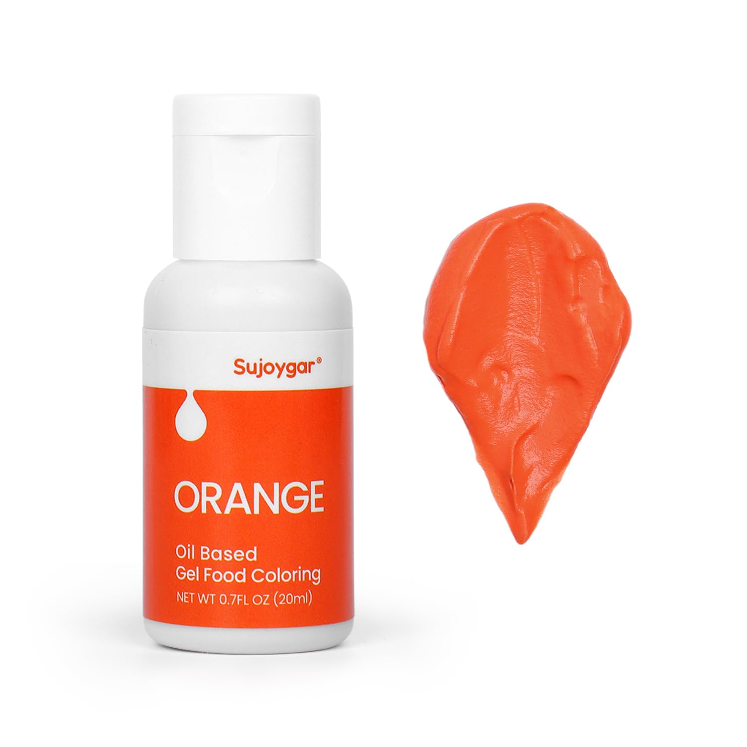 Oil Based Food Coloring For Chocolate, Orange, Food Grade 20ml, Edible Oil Food Dye For Baking, Cupcake & Fondant, Icing