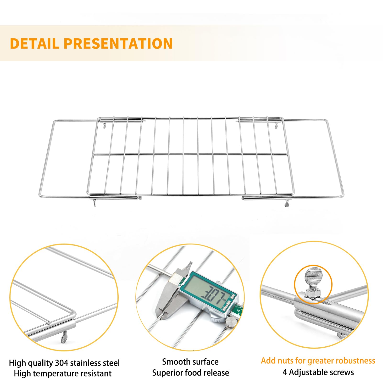 For Amica Oven Shelf Cooker Rack Extendable 34 To 56 X 31cm - View #11