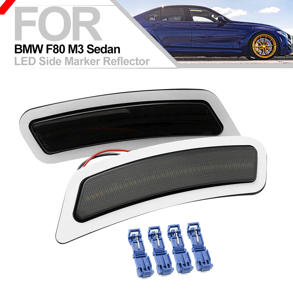 Amazon.com: nsautolighting Smoked Lens White LED Front Side Marker