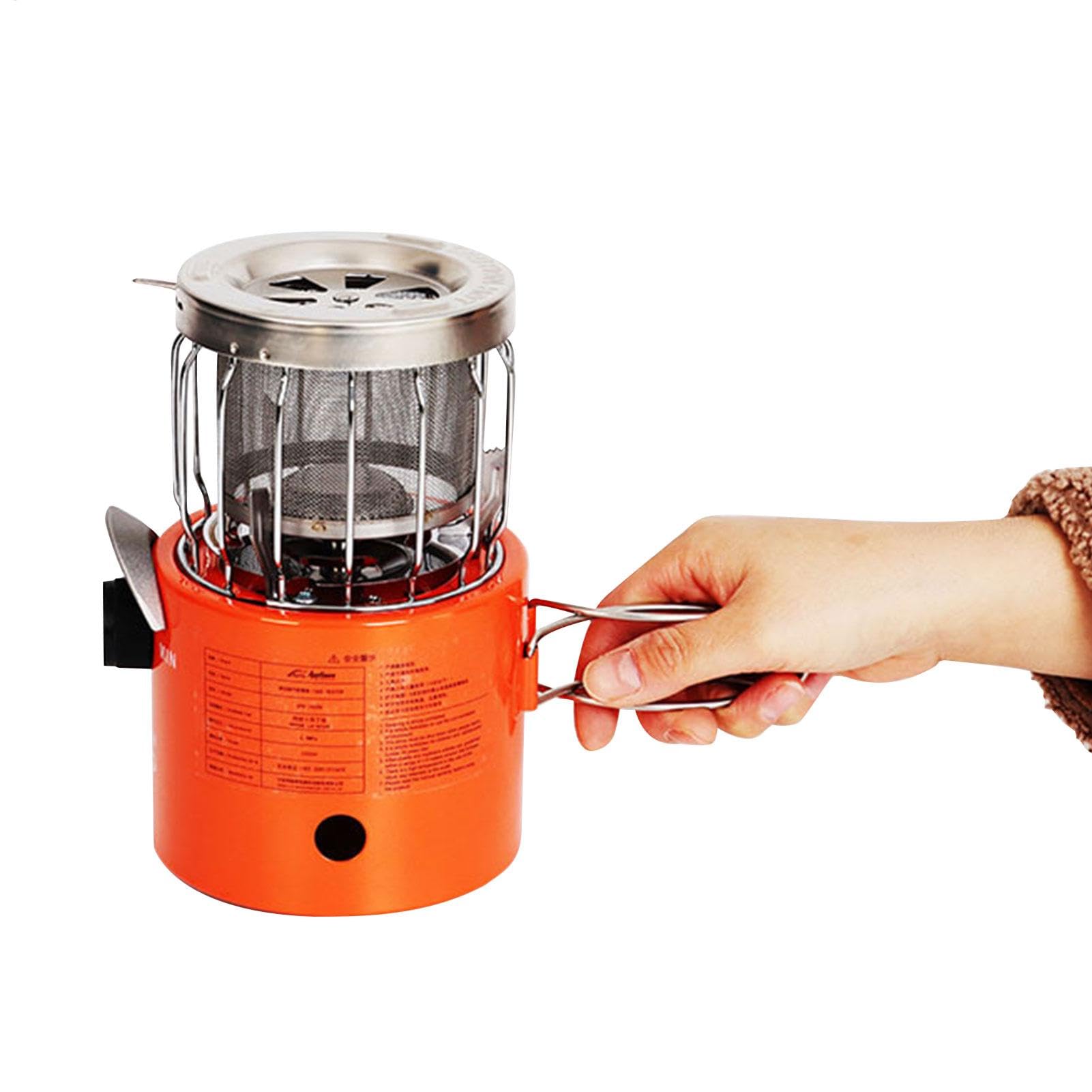 Tragbarer Outdoor-Propankocher - 2-in-1 Heizer und Campingkocher | Effiziente Zeltheizung | Ideal für Eisfischen, Wandern, Backpacking, Jagd, Survival und Notfälle