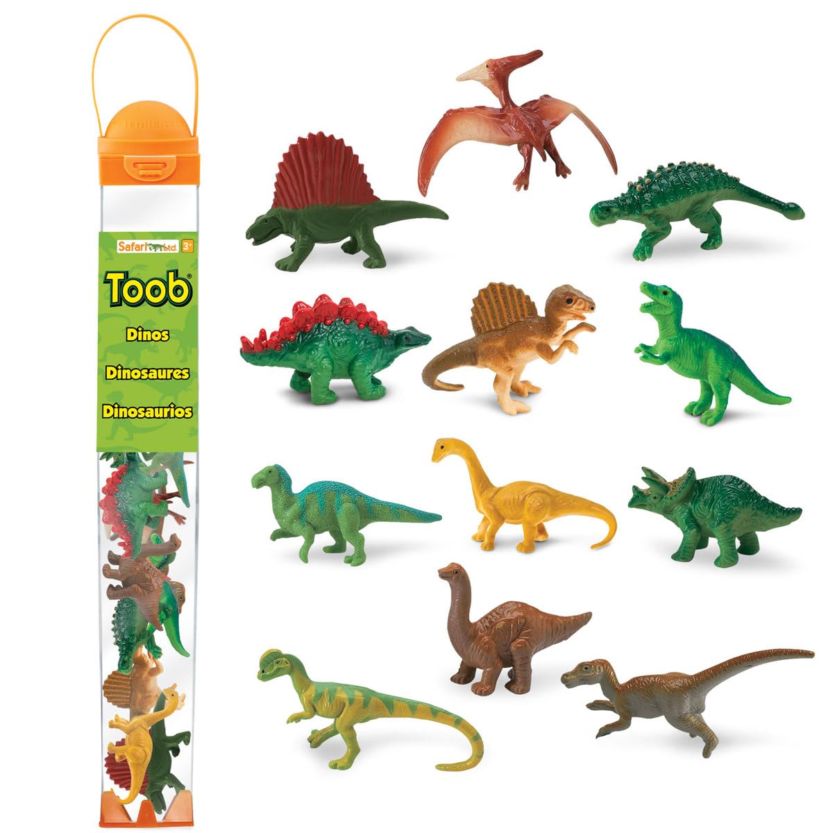 Safari Ltd Dinosaur Bulk Bag - 48 Piece Mini Toy Dinosaur Set For Kids Age 3+