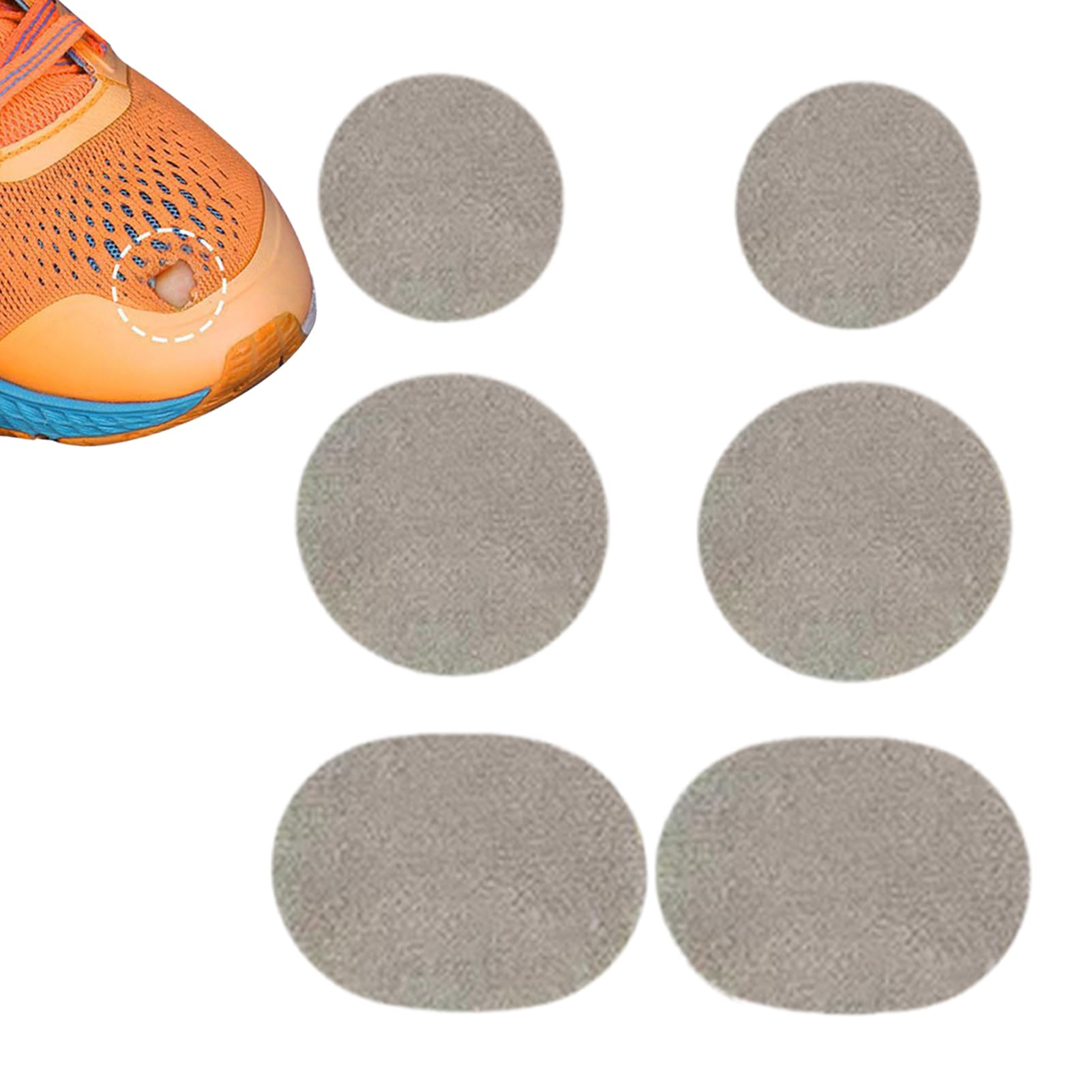 Manolyee Parches para Zapatos Agujeros | Protector De Puntera Para Zapatillas | 6 Piezas Parches Flexibles Para Disfraces Ropa De Bebé Sombrero Chaquetas Botas De Senderismo Mochilas