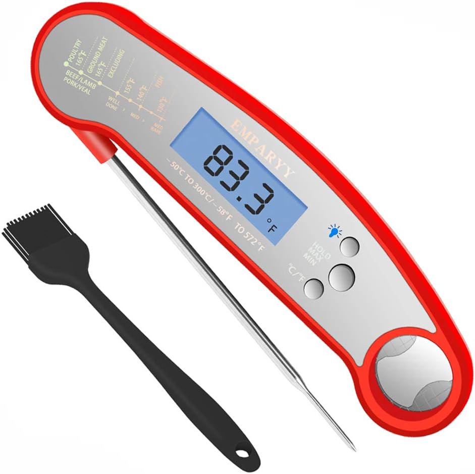 Instant Read Meat Thermometer, EMPHARYY Digital Barbecue