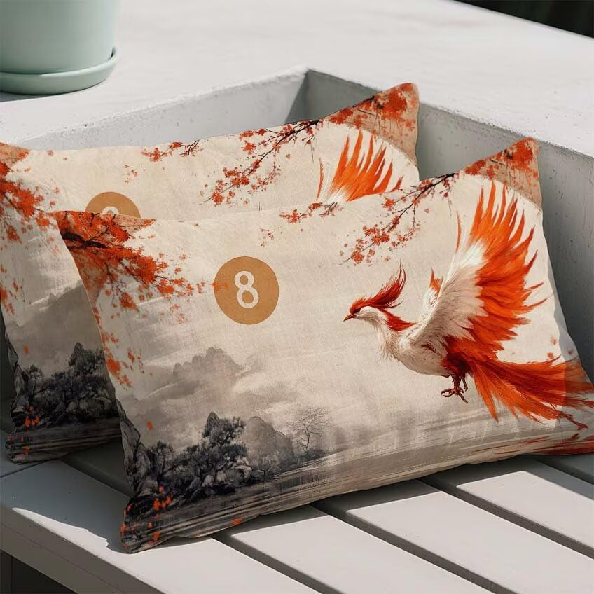 Coussin extérieur imperméable 60x90 orange pour le jardin