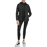 Womens Classic Hooded Zip Front Puffer Coat