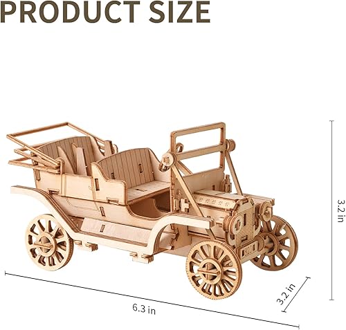 Miniatura 4 de Kit de rompecabezas de madera 3D para construir para adultos y adolescentes, montaje de corte láser, kit de manualidades para pintar para decoración