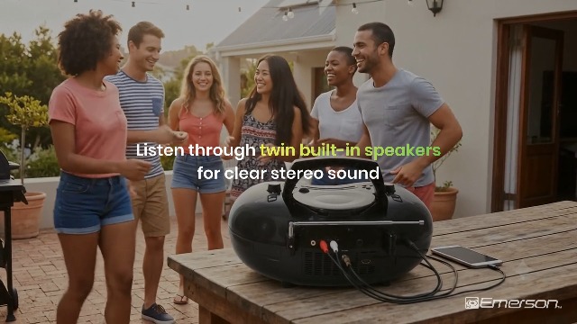 Amazon.com: Emerson EDL-2901 Portable TV DVD Bluetooth Boombox
