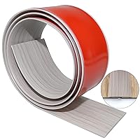 Vista 19 de Tira de Transición de Piso de 2" Autoadhesiva de Vinilo Plano con Respaldo Fuerte (5cm, 10FT, Café)