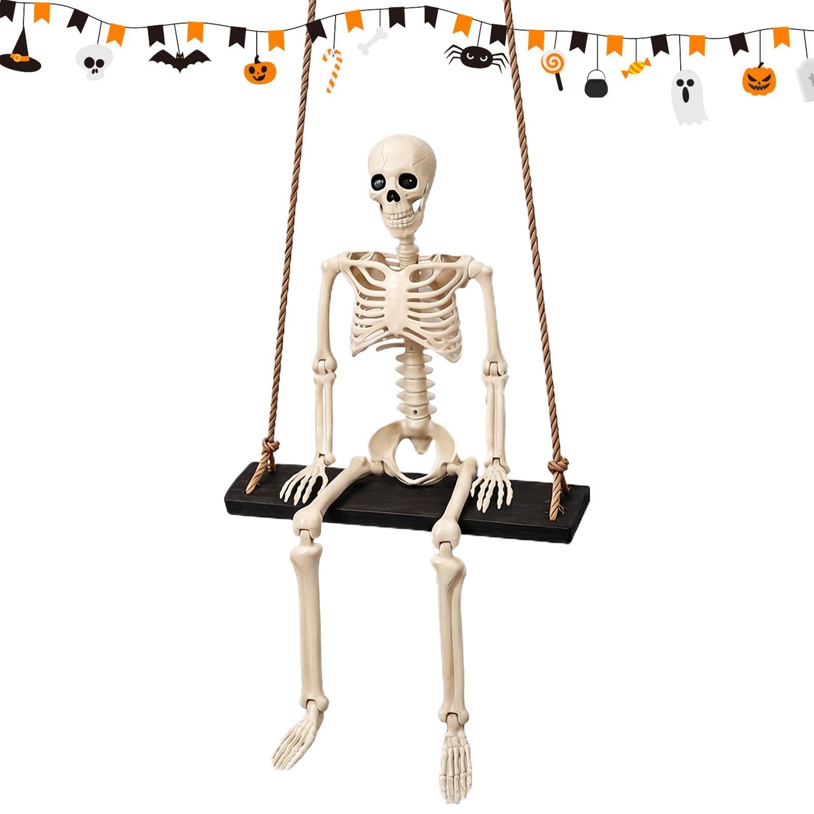 Scheletro Dondolante Di Halloween Decorazione Scheletro Oscillante Esterno