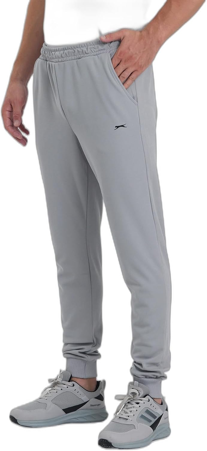 Slazenger RICHA Erkek Cepli Dar Paça Gri Eşofman Altı