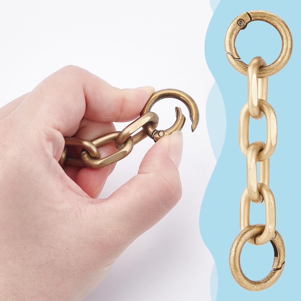 Set Di 2 Catene Prolunga Per Borsa – 1 Catena Con Perle E 1 Catena Metallica, Per Tracolla E Portamonete - 2
