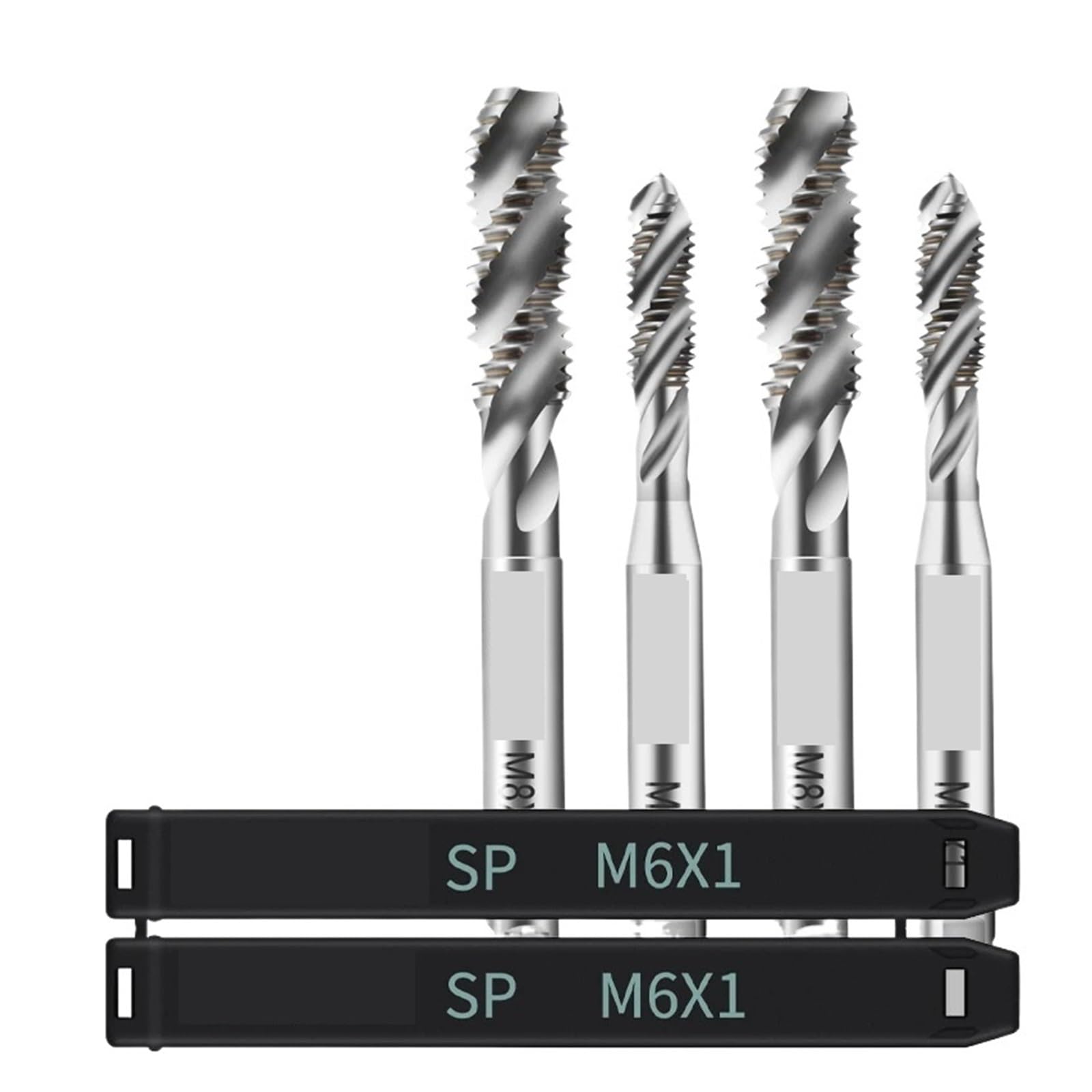 Honybmq Coating Alloy Carbide Tungsten Steel Spiral Fluted Tap M1- M16 Machine Screw Thread Taps(,1Pcs-M3x0.5)