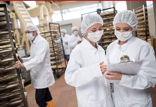 Miniatura 2 de Gorras desechables Bouffant (red para el cabello), poliéster hilado, red para cubrir la cabeza del cabello, 21 pulgadas por Careoutfit, Blanco, L, XL