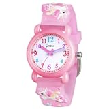 Kids Watch&comma; Analog Quartz Watches for Girls Boys&comma; 3D Cartoon Toddler Watches with Comfortable Silicone Band Best Toys Gifts for Girls Boys Age 3-12