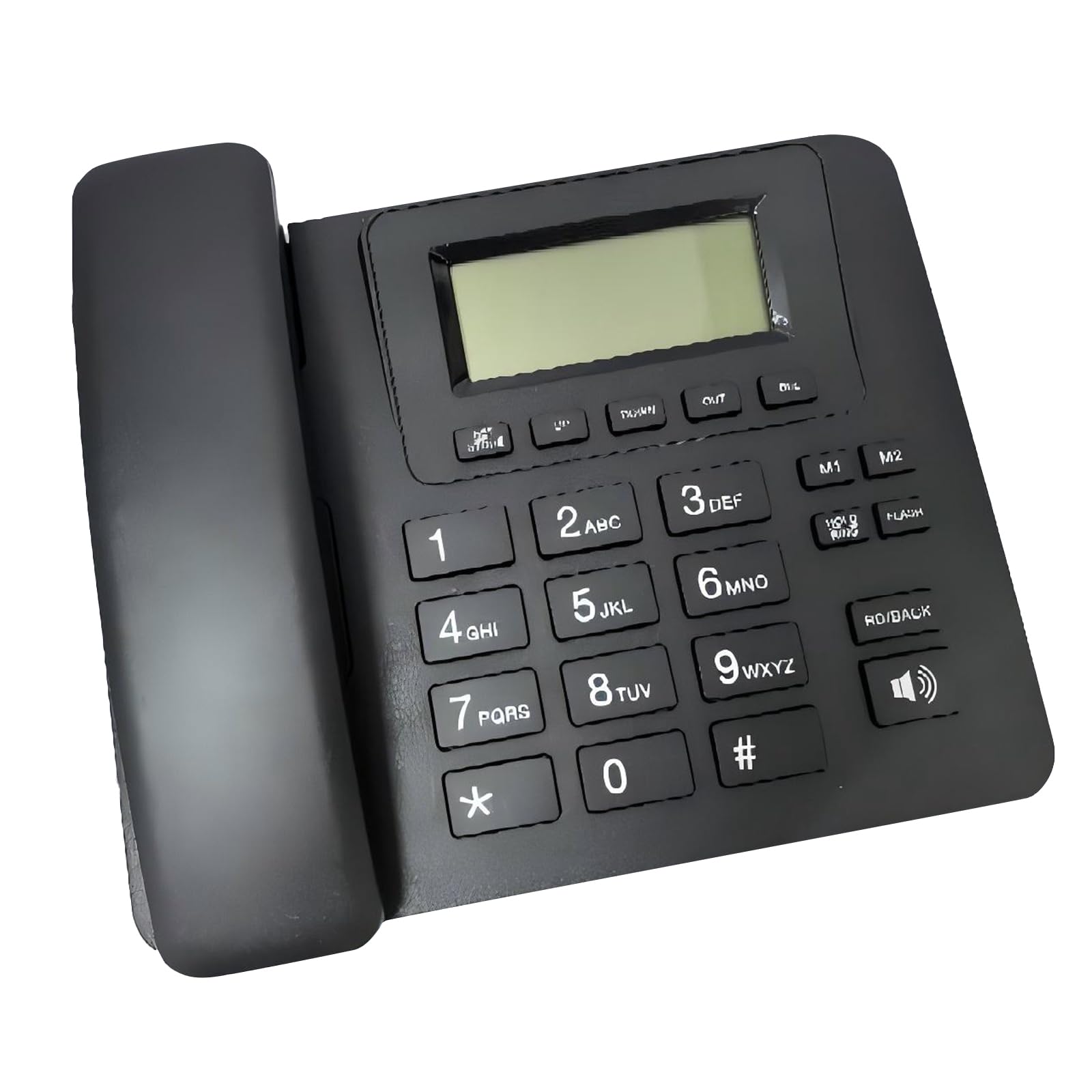 Telefono con filo da tavolo per telefono fisso domestico con vivavoce a pulsanti grandi per hotel in casa, ufficio, qualità vocale