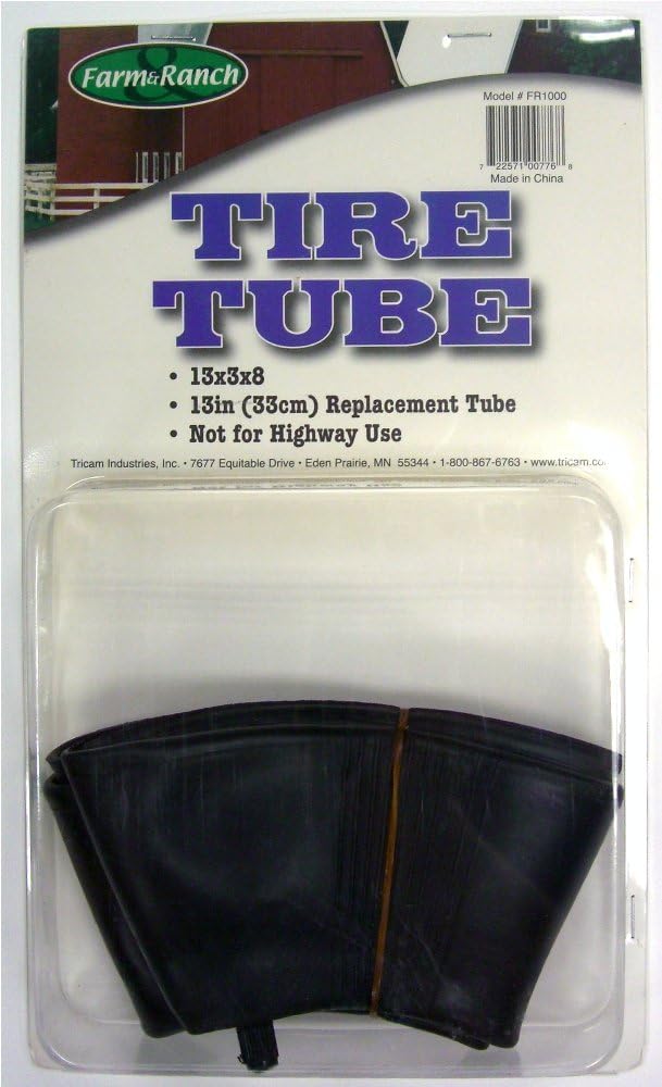 Farm & Ranch FR1000 13Inch Replacement Tire Tube for Wheelbarrows and Utility Carts