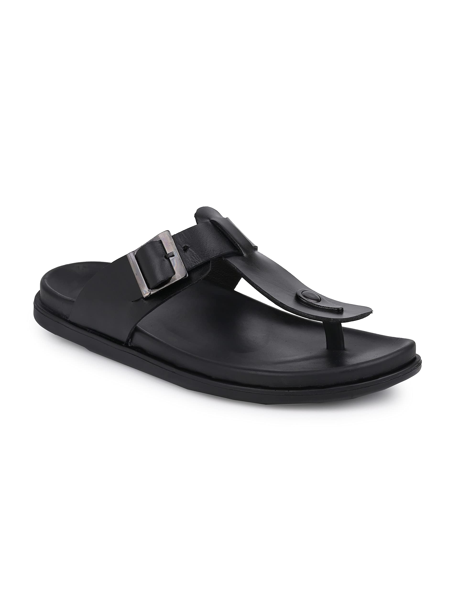 BIRGOS Mens Leather Sandals Black Color (SHR06A) (B0BSHC8RWB) Amazon Price History, Amazon Price Tracker