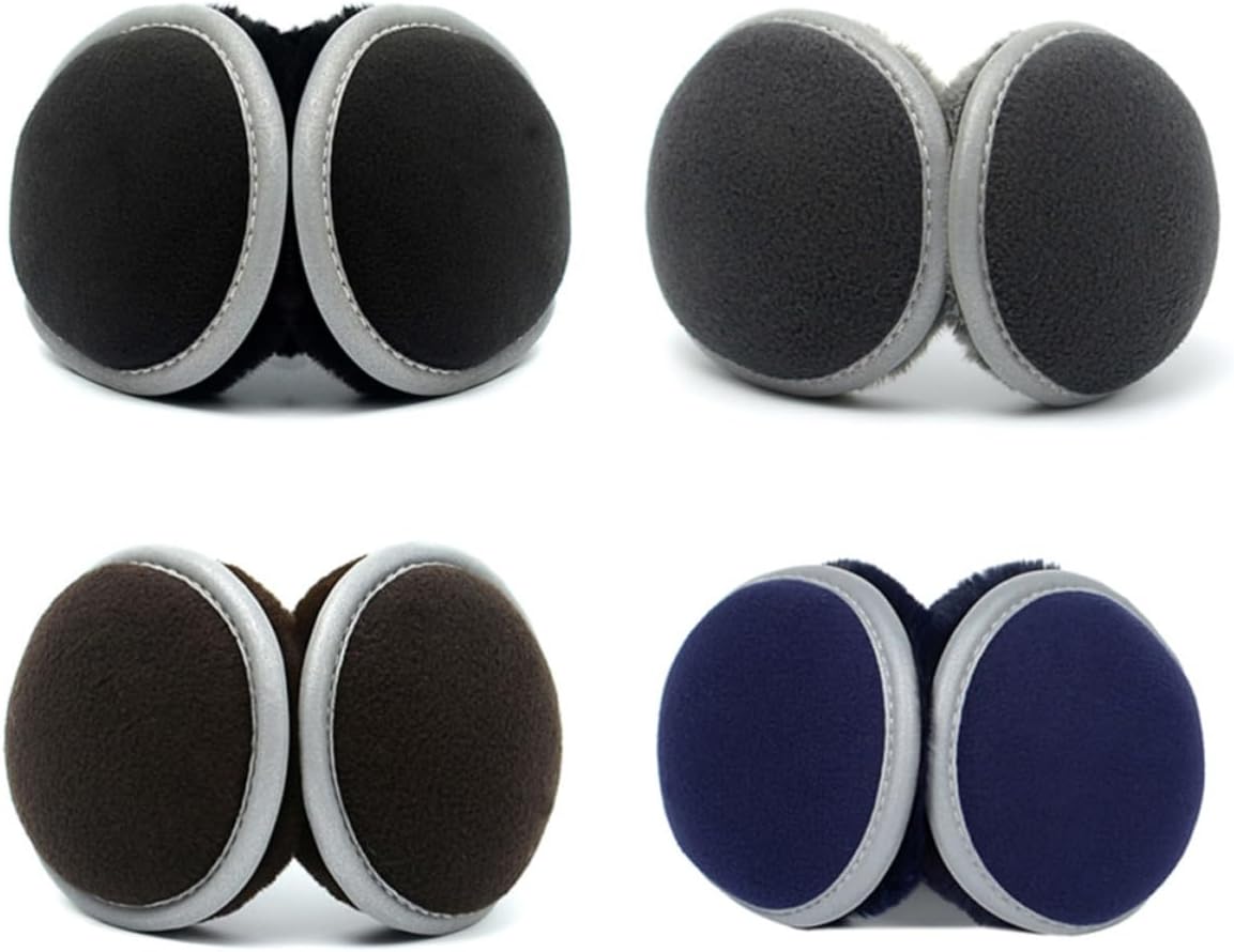 Lurrose Folding Earmuffs Winter Ear Warmers Plush Thickened for Men Women