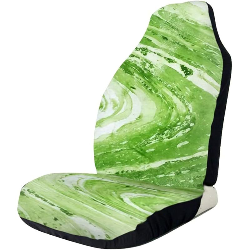車 バイク グリーン ホワイト系 完成品 カルフール むら染め 絞り染め Tie Dye 5 シートカバー カーシートカバー シートクッション 防塵 汚れ防止 耐久性 撥水素材 1枚 座席カバー ポケット付き 軽 普通車用 自動車 Suv セダン 前席適用 カー用品 おしゃれ 取付簡単