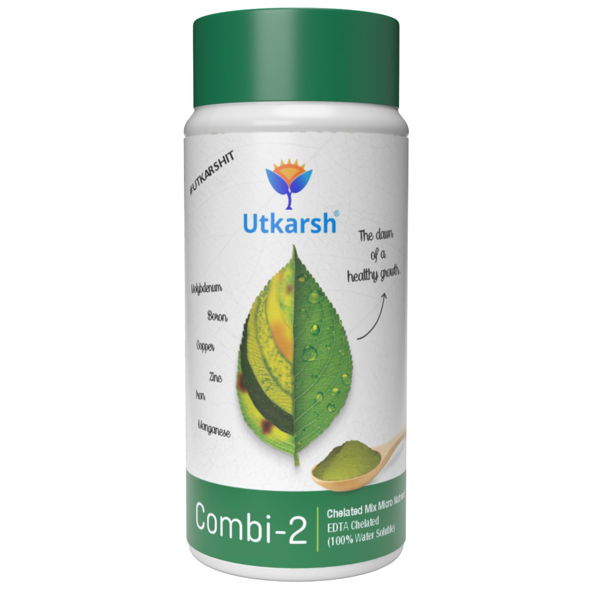 Utkarsh Combi-2 (EDTA Chelated Fertilizers, Mix Micronutrient) Prevents Mix Crop Deficiencies, Keeps Plants/Home Garden Healthy, Improves Crop Yield & Quality (1 Kg; Pack of 1)