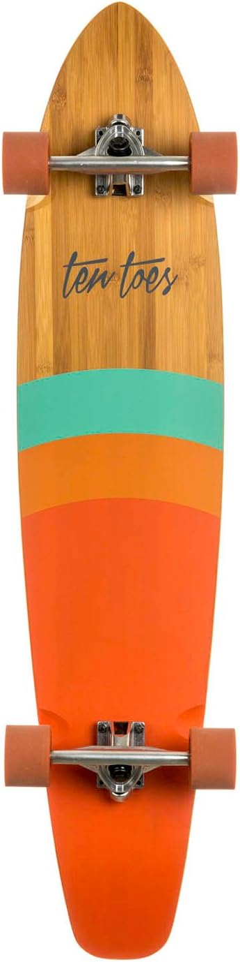 Ten Toes Boards Unisex Adult 2801 Longboard - Gold Sunset, 44-Inch