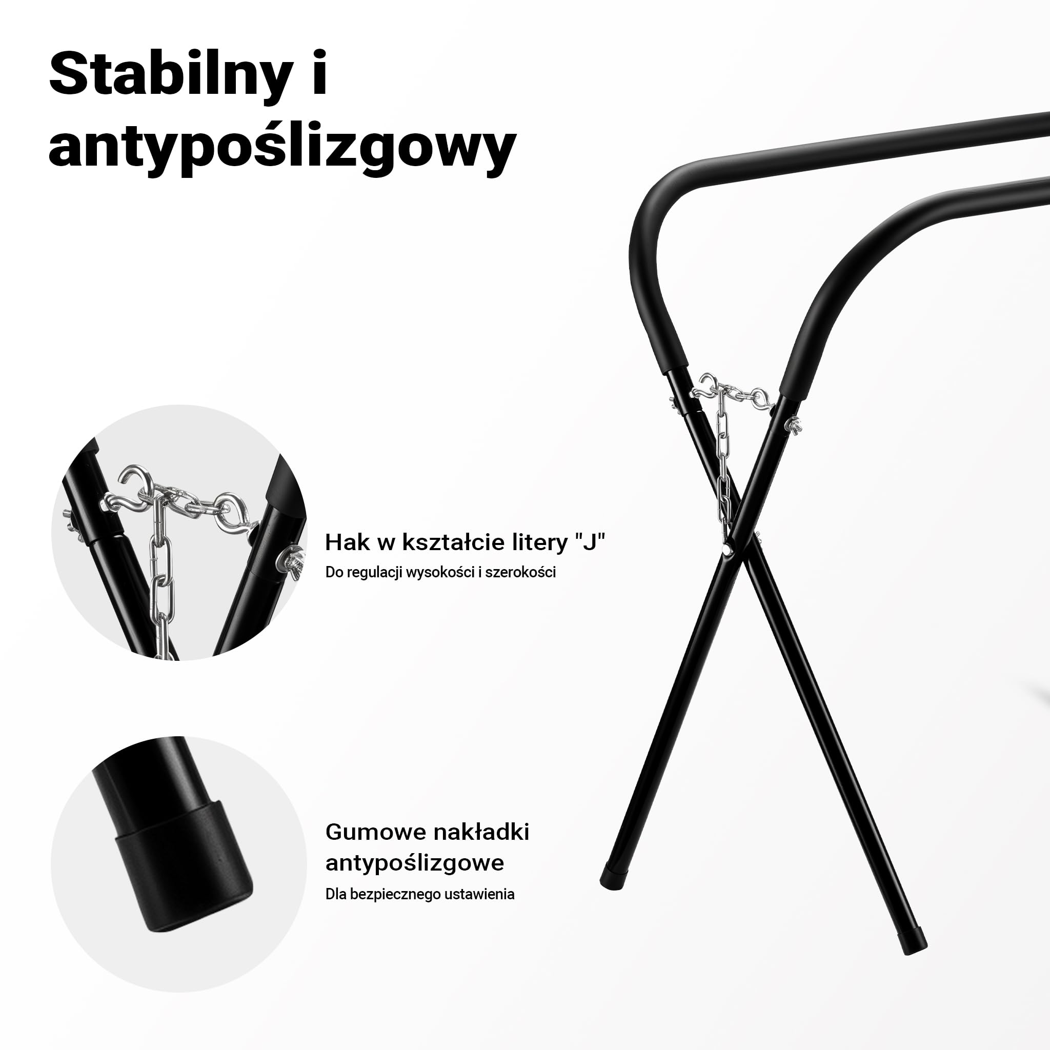 Wiltec Stojak lakierniczy w kształcie X, składany, ze stali malowany proszkowo, maks. 50 kg, podpora do obróbki części samochodowych