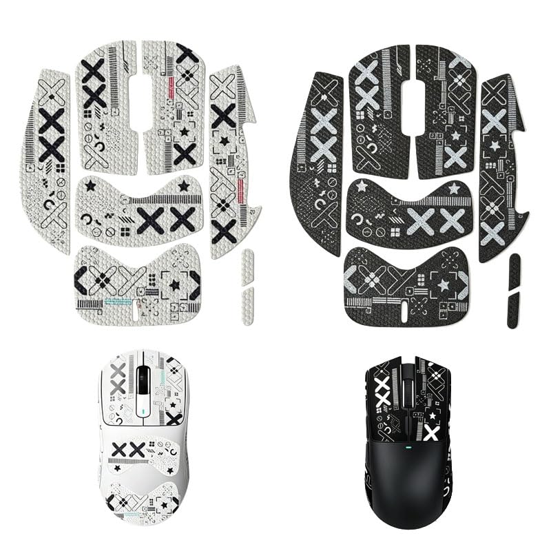 Vaniika Mouse Grip Tape, Pack of 2 Mouse Grip Tape Compatible with G Pro X Superlight 2, Grip Tape, Gaming Mouse Grip Tape, Ultrathin Sweat-Absorbing, Self-Adhesive & Residue-Free